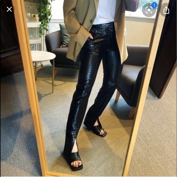 Zara croc pants Clearance